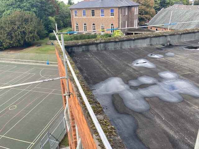 All Saints RC School Before Roof Refurbishment